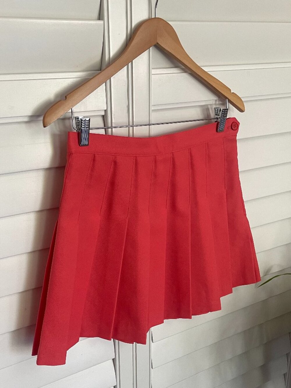 *Vintage* American Apparel Tennis Cheerleader Skirt in Watermelon Size Large - Picture 3 of 10